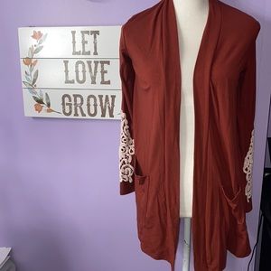 Zenana premium small boho cardigan